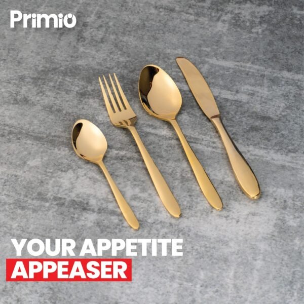 Matte Gold Cutlery Set